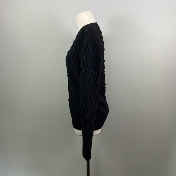 NWT SWEET ROMEO Black Crew Neck Sweater (M) - Picture 4 of 7